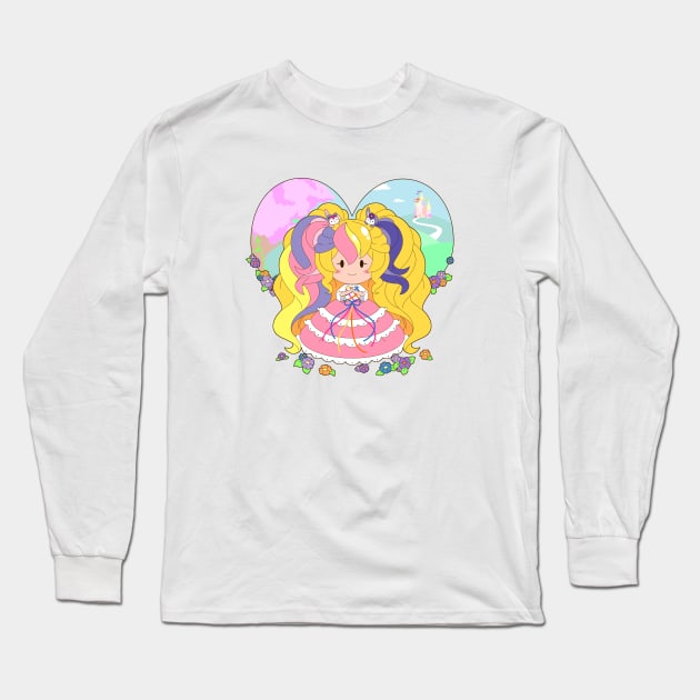 Little Lady Lovely Locks Long Sleeve T-Shirt by geneight